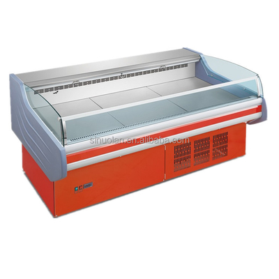 Meat Display Island Deep Freezer In Supermarket Meat Display Cases Fridge Deli Service Over Counter