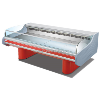 Supermarket Island Chest Freezer Sliding Glass Top Deep Combined Island Display Freezer
