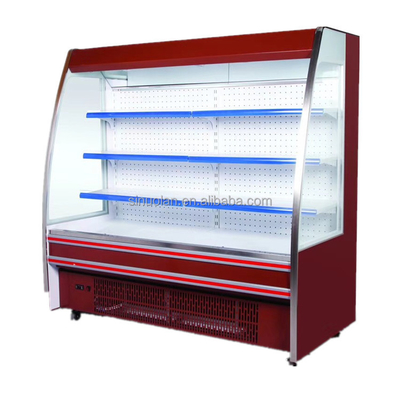 Commercial Multi-Deck Air Cooling Upright Fridge Display Open Chiller Open Type Beverage Chiller Front Refrigerator