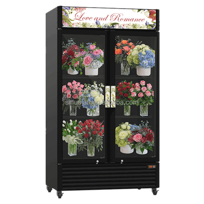 Commercial Upright Glass Door Fridge Flower Cooler Display Cooling Flower Chiller Floral Keeping Fresh Flower-Refrigerator