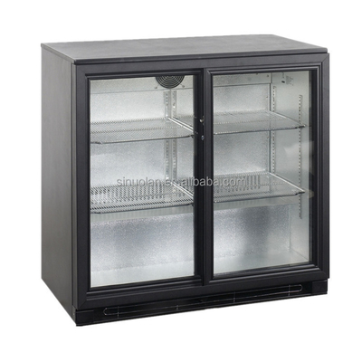 SINUOLAN Glass Hinge Door Back Bar Cooler Bottle Beer Fridge Display Drink Back Bar Cooler Refrigerator