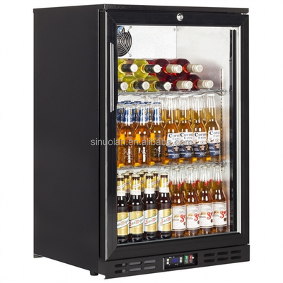 SINUOLAN Glass Hinge Door Back Bar Cooler Bottle Beer Fridge Display Drink Back Bar Cooler Refrigerator