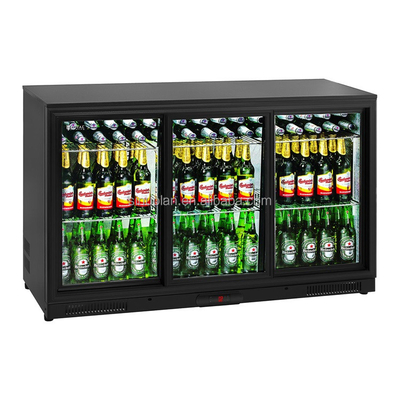 SINUOLAN Glass Hinge Door Back Bar Cooler Bottle Beer Fridge Display Drink Back Bar Cooler Refrigerator