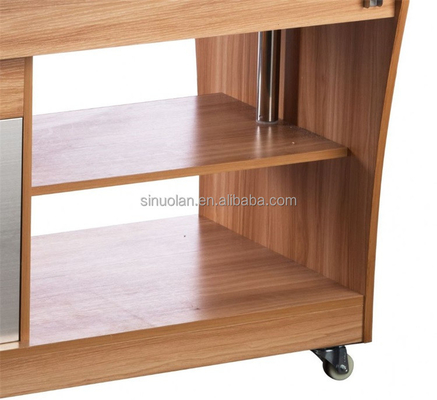 Commercial Refrigerated Wooden Salad Bar Refrigerator Salad Counter Display Fridge