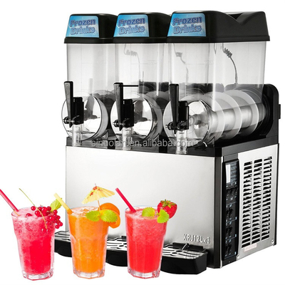 Commercial Frozen Drink Slush Machine 3 Tank Mini Slush Ice Making Machines Strong Compressor  Slush-Machine China Factory