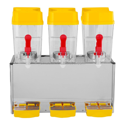 3 Tank Commercial Cold Fruit Juice Dispenser Cooler Machine Fruit Juice Coolers Cooling Triple Machine