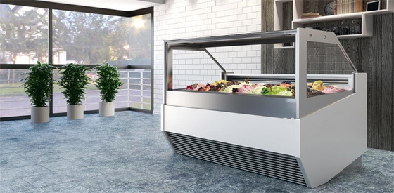Oem Luxury Ice Cream Display Food Grade Popsicle Cabinet Freezer For Sale Cake Commercial Snack Showcase