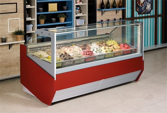Customization Commercial Fridge Showcase Display Refrigerators Ice Cream Freezer For Sale
