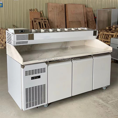 Pizza Cabinet Dispenser Commercial Pizza Salad Freeze Workbench Refrigerator Fruit Salvage Cabinet