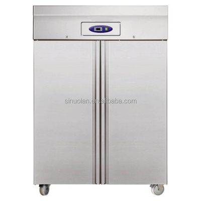 Two Door Upright Chiller Freezer Vertical Commercial Kitchen Refrigerator Freezer