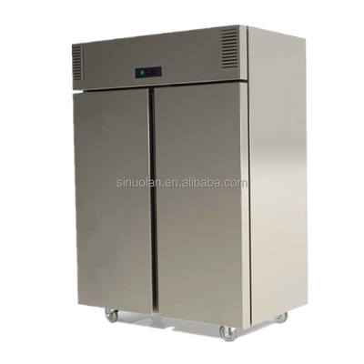 Two Door Upright Chiller Freezer Vertical Commercial Kitchen Refrigerator Freezer