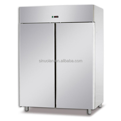 Two Door Upright Chiller Freezer Vertical Commercial Kitchen Refrigerator Freezer