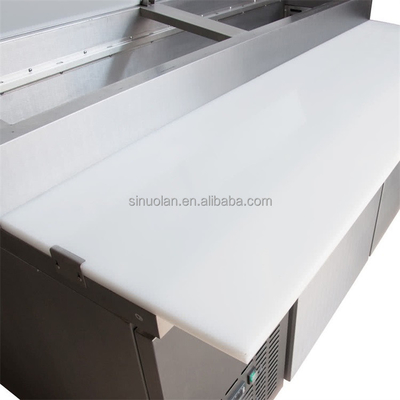 Professional Stainless Steel Pizza Display Refrigerator / Refrigerated Pizza Salad Counter Pizza Prep Table