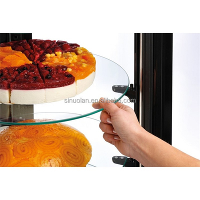 Rotating Shelf Cake Display Fridge Round Cake Display Cooler Round Design Refrigerated Rotating Cake Display