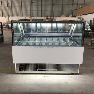 Blast Deep Scoop Gelato Ice-cream Popsicle Ice Cream Display Freezer For Ice Cream With Storage Containers