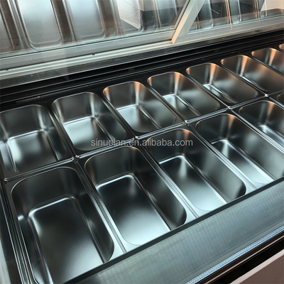 For Large Capacity Popsicles Display Freezer Ice Cream Display Showcase Freezer Refrigeration Equipment