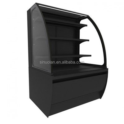 Commercial Display Milk Fridge Multideck Open Chiller Remote Chiller Fruit Display Upright Refrigerated Drink Showcase