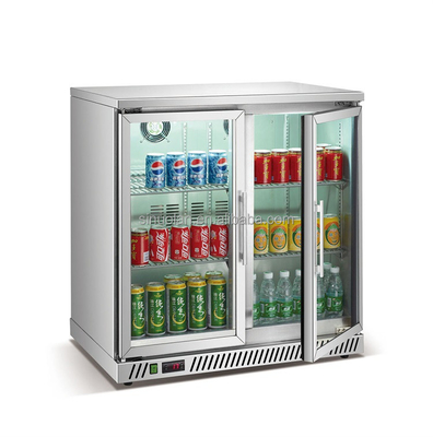 SINUOLAN Glass Hinge Door Back Bar Cooler Bottle Beer Fridge Display Drink Back Bar Cooler Refrigerator